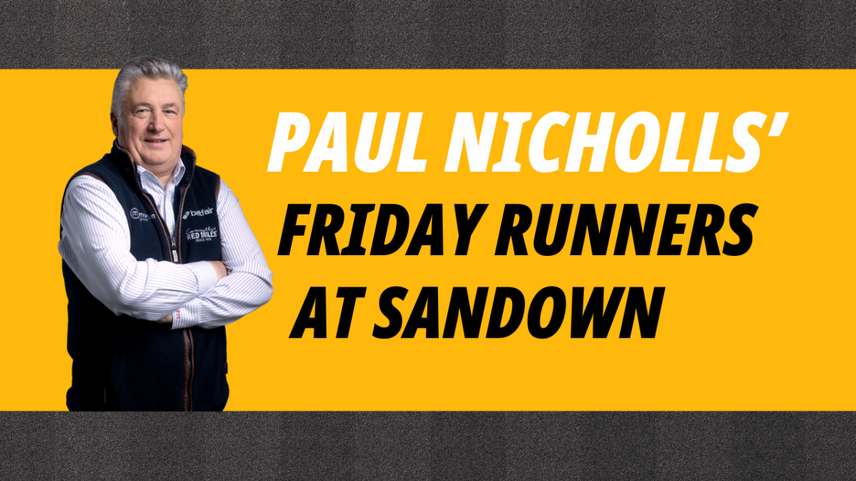 Betfair ambassador Paul Nicholls' Friday runners preview